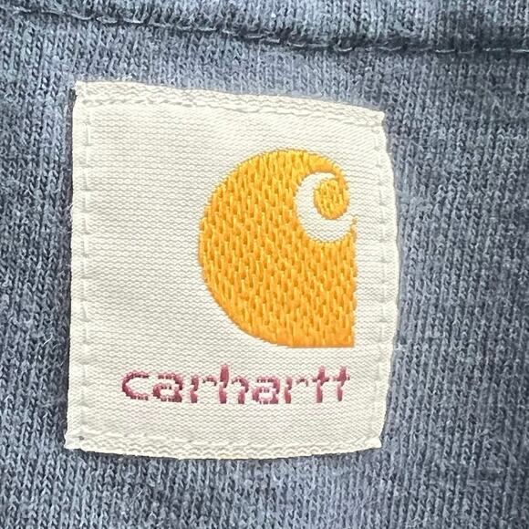 Carhartt Henley Tshirt mens 2XL original fit dark blue classic work shirt - Picture 5 of 6